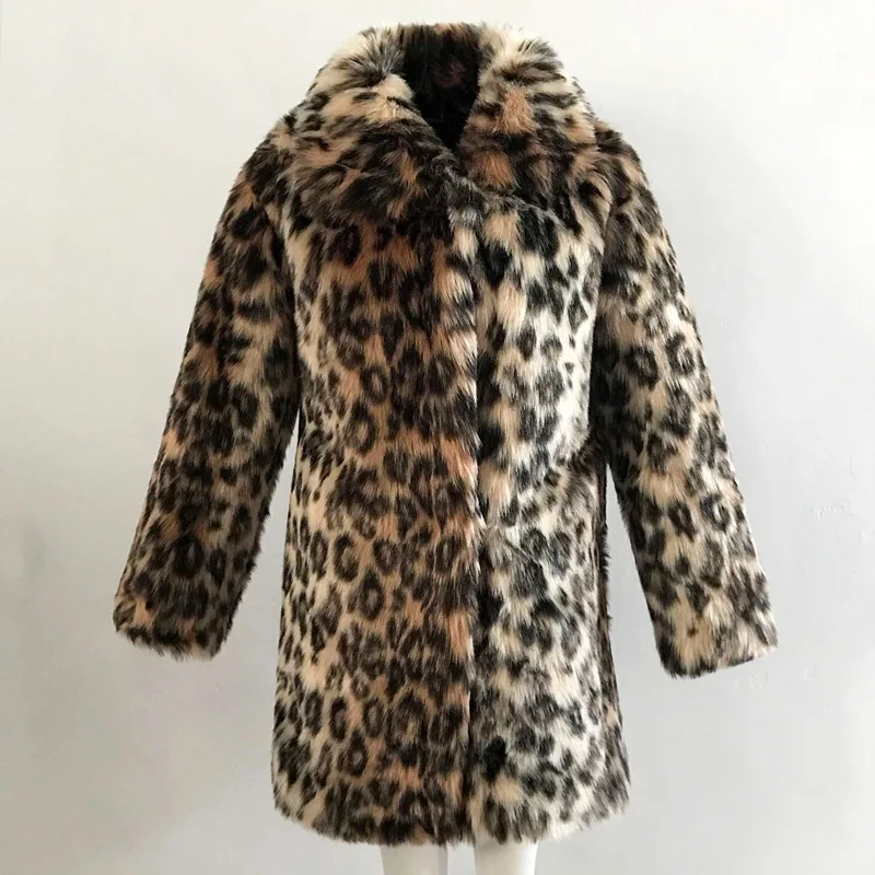 Factory wholesale custom leopard print luxury S-3XL faux fur winter women coat jacket
Factory wholesale custom leopard print luxury S-3XL faux fur winter women coat jacket