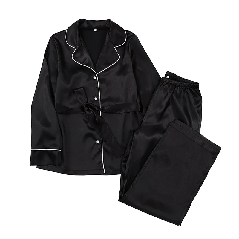 INS Fashion Women Sleepwear Set V Neck Long Sleeve Home Pajamas 
INS Fashion Women Sleepwear Set V Neck Long Sleeve Home Pajamas