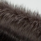 Grey Color High Quality Long Pile Plush Fake Fur Fabrics