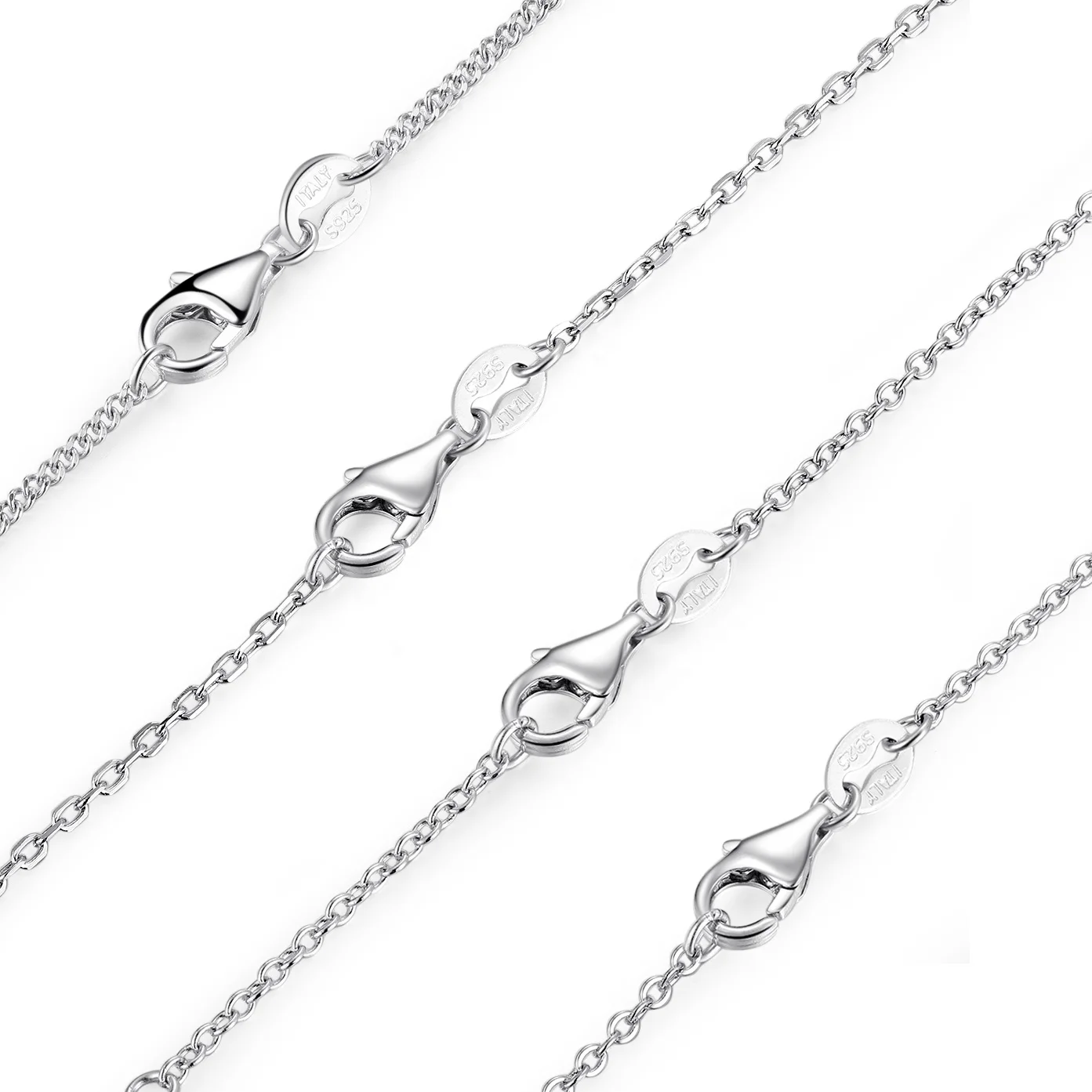 Real 925 sterling silver 4 style Chain Adjustable Necklace Fashion Women Necklace DIY Party/Wedding Fine Jewelry Wholesale
Real 925 sterling silver 4 style Chain Adjustable Necklace Fashion Women Necklace DIY Party/Wedding Fine Jewelry Wholesale