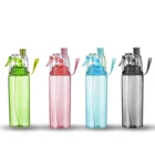 Plastic sports spray water bottle new design 2020