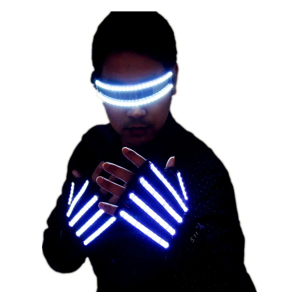 Bright LED Stage Costumes LED Gloves Luminous LED Glasses Laser Stage Props Party Supplies
Bright LED Stage Costumes LED Gloves Luminous LED Glasses Laser Stage Props Party Supplies
