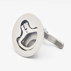 Marine hardware handle boat hatch polished turning lock lift ring