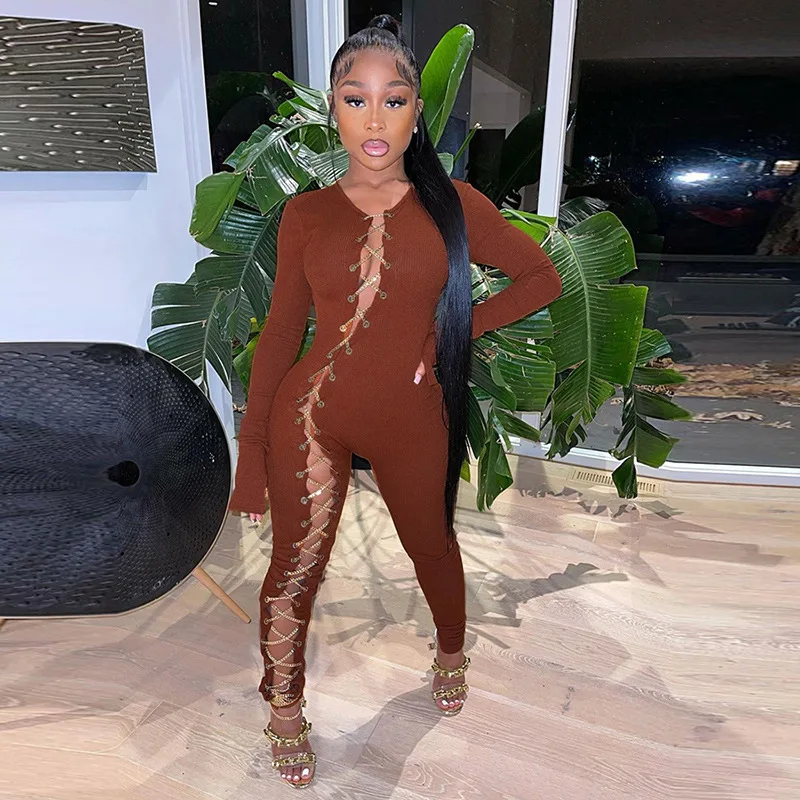 fitness One Piece Lace Up Bondage Jumpsuit Women's 2021 Spring New Arrive Hollow Out Playsuit Romper Yoga Bodycon
fitness One Piece Lace Up Bondage Jumpsuit Women's 2021 Spring New Arrive Hollow Out Playsuit Romper Yoga Bodycon