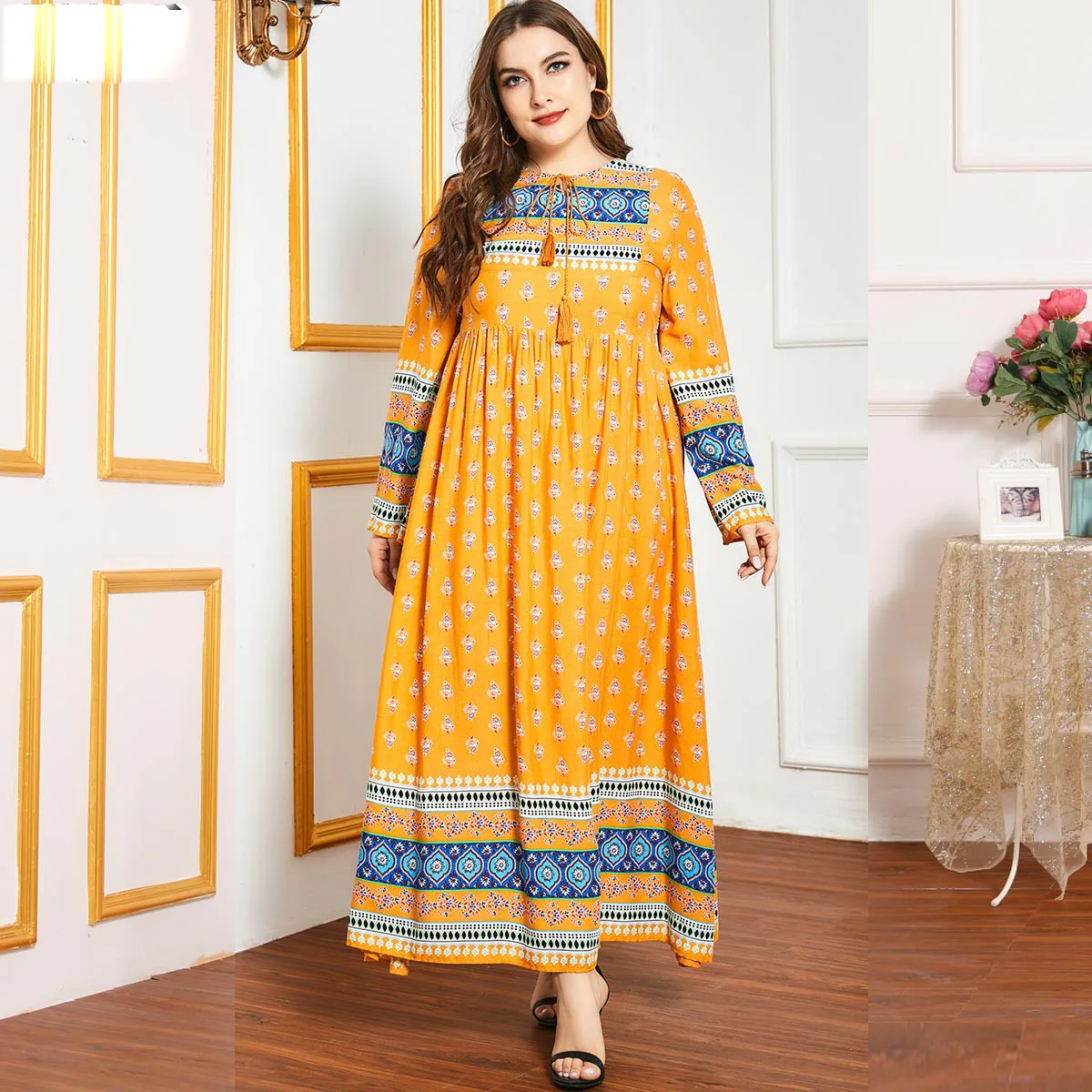Middle Eastern Womens Button Down Abaya Dresses Casual Fall Long Sleeve Collar Belt Split Shirt Maxi Dress
Middle Eastern Womens Button Down Abaya Dresses Casual Fall Long Sleeve Collar Belt Split Shirt Maxi Dress