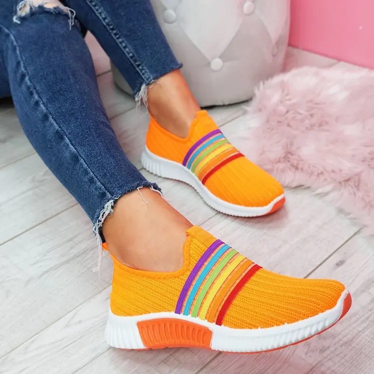 Hot-Selling Shoes- Lady Casual Plus Size Color Matching Mesh Breathable Stripes Flat Bottom One Pedal Sport Shoe For Ladies
Hot-Selling Shoes- Lady Casual Plus Size Color Matching Mesh Breathable Stripes Flat Bottom One Pedal Sport Shoe For Ladies