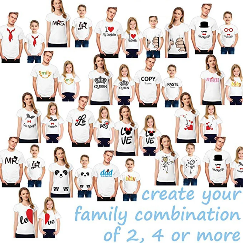 MIDA Brand Sublimation Tee Shirts Father Son Suits Mother Daughter Clothes Family T-shirt Designs
MIDA Brand Sublimation Tee Shirts Father Son Suits Mother Daughter Clothes Family T-shirt Designs