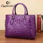 2019 new fashion Purse Handbag Crocodile Handbag 100% Genuine Leather Handbag for women