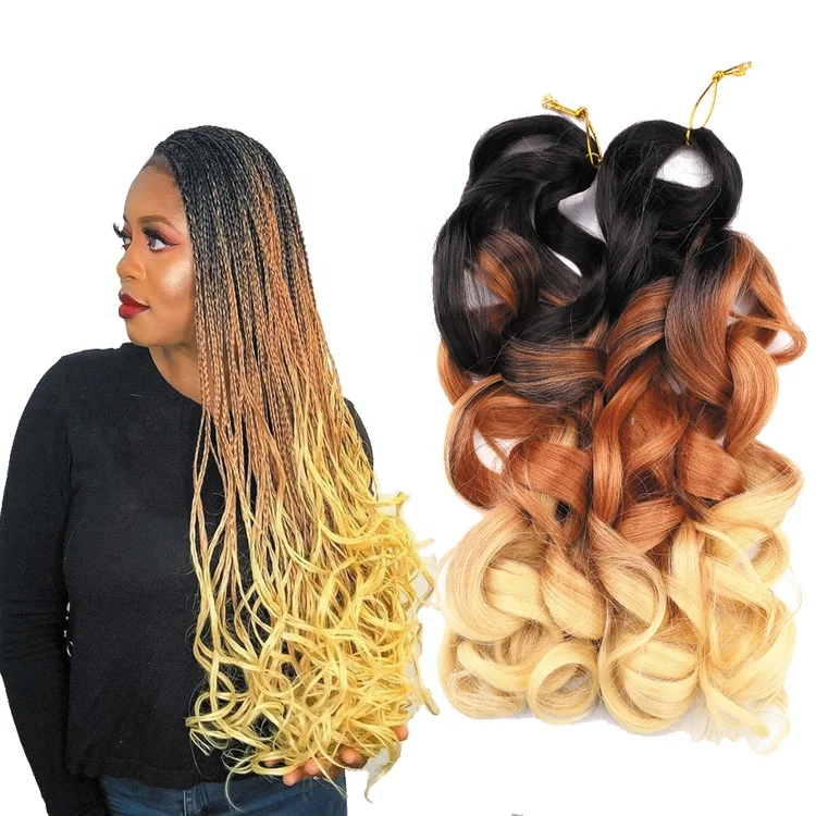 Synthetic Wavy Braiding Hair 22Inch 150gram Loose Wavy Curly Hair Crochet Braids Synthetic Braiding Hair French Curly Extensions
Synthetic Wavy Braiding Hair 22Inch 150gram Loose Wavy Curly Hair Crochet Braids Synthetic Braiding Hair French Curly Extensions