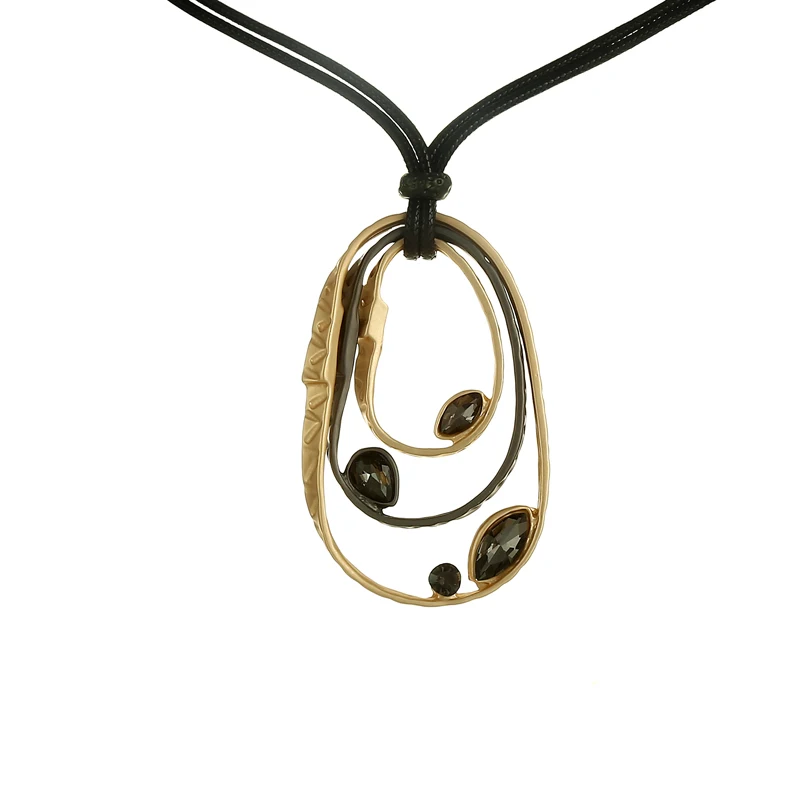 Fashion Designer Necklace 3Circles Big Pendants for Women Rhinestone Gold SIlver Color Popcorn Chain Long Necklaces Luxury Jewe
Fashion Designer Necklace 3Circles Big Pendants for Women Rhinestone Gold SIlver Color Popcorn Chain Long Necklaces Luxury Jewe