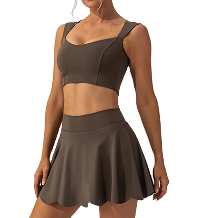 Aoyema Women Girls Outdoor Tennis Wear Athletic Golf Workout Yoga Top and Skirts Set with Shorts
Aoyema Women Girls Outdoor Tennis Wear Athletic Golf Workout Yoga Top and Skirts Set with Shorts