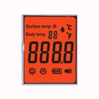 7 Segment Lcd display Positive TN lcd Red/Yellow/Green backlight