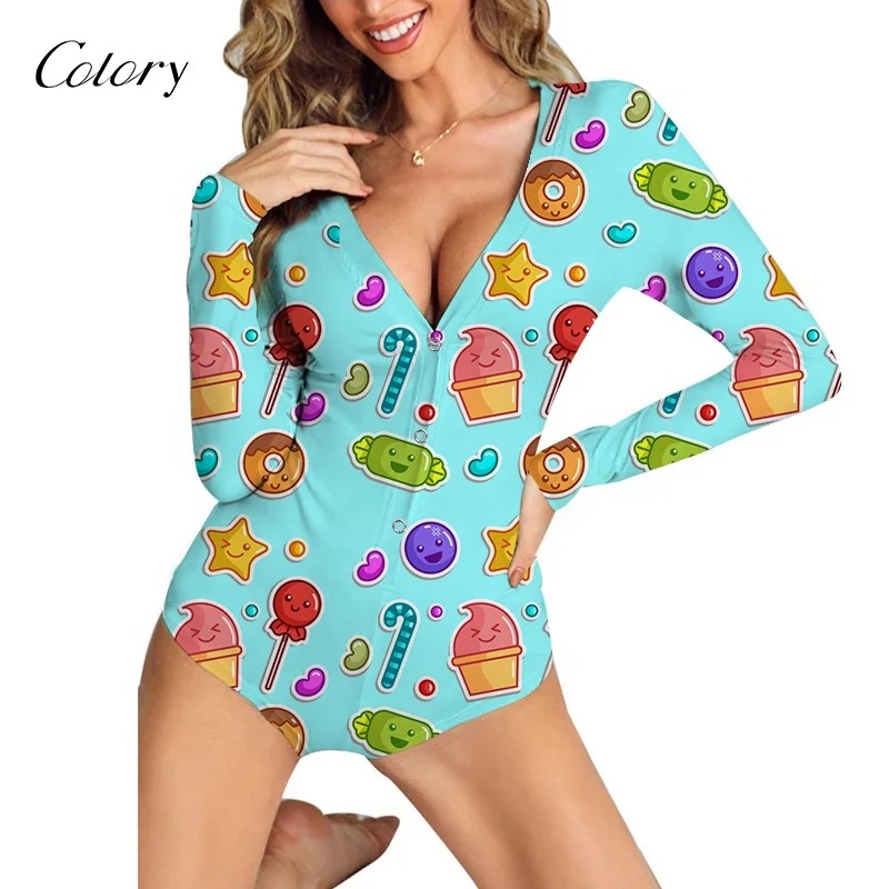 Colory Wholesale Sexy Milk Silk Onesie Pajamas Printed Women Adult Onesie, Customized color
Colory Wholesale Sexy Milk Silk Onesie Pajamas Printed Women Adult Onesie, Customized color