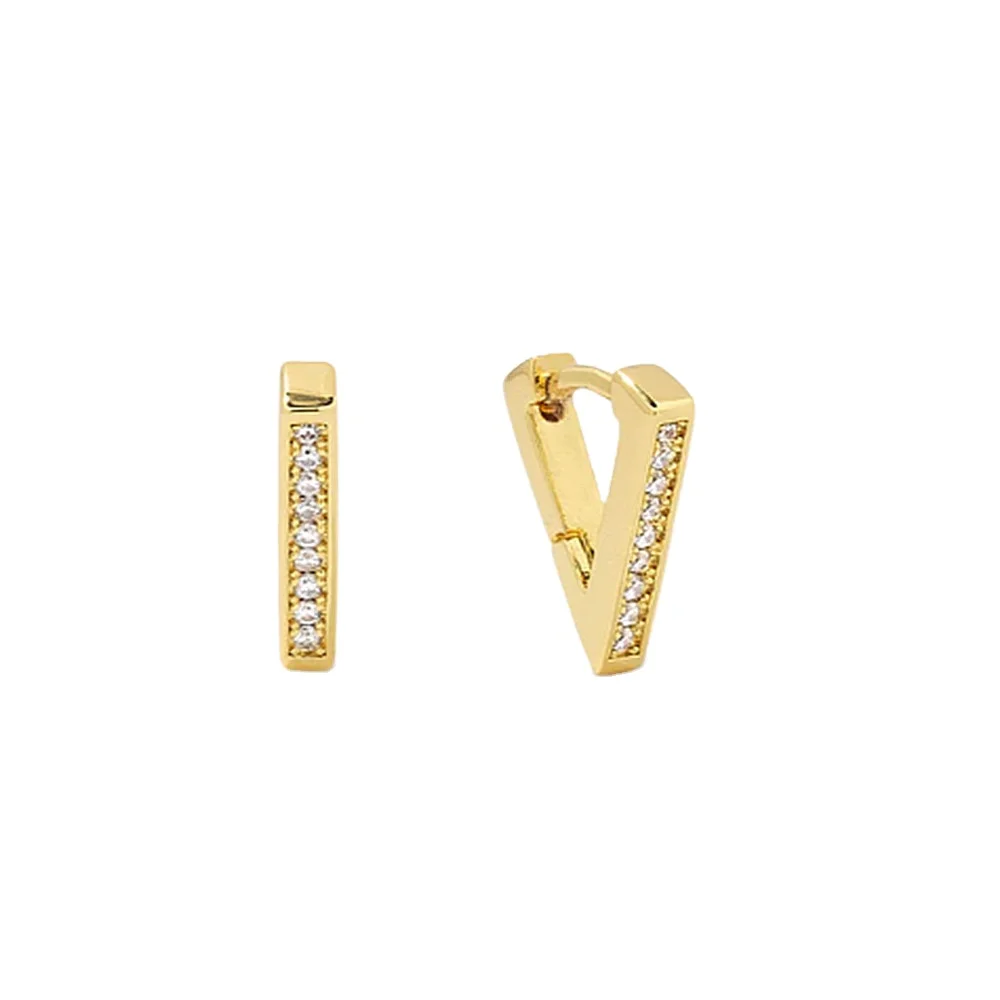 Damila 2023 geometric Huggie Earrings Gold Plated 925 Silver Thick triangle Zircon Hoop Earrings Women Jewelry
Damila 2023 geometric Huggie Earrings Gold Plated 925 Silver Thick triangle Zircon Hoop Earrings Women Jewelry