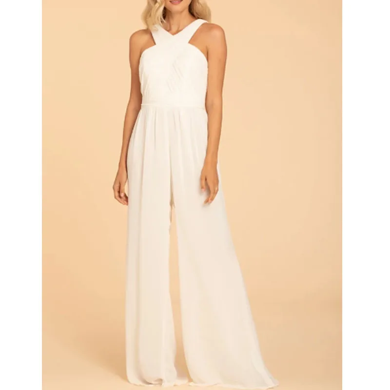 High Quality Jumpsuit Prom Dresses 2021 Ivory Simple Long Wedding Prom Dress, Custom made
High Quality Jumpsuit Prom Dresses 2021 Ivory Simple Long Wedding Prom Dress, Custom made