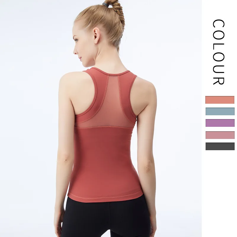 2021 Sexy Sportswear Femme Gym Tank Tops Padded Nylon Back Mesh Slim Yoga Underwear Jogging Workout Fitness Shirts Athletic Top
2021 Sexy Sportswear Femme Gym Tank Tops Padded Nylon Back Mesh Slim Yoga Underwear Jogging Workout Fitness Shirts Athletic Top