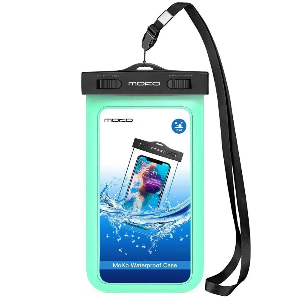MoKo PVC Waterproof Phone Bag Case Underwater Pouch For iPhone/Samsung Galaxy phone up to 6.5 inch
MoKo PVC Waterproof Phone Bag Case Underwater Pouch For iPhone/Samsung Galaxy phone up to 6.5 inch