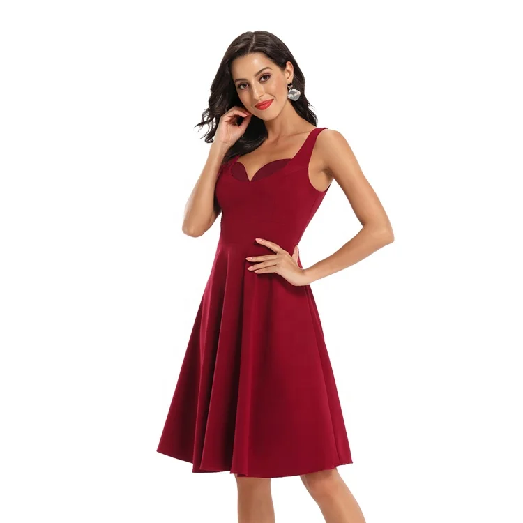 Retro vintage V gets sexy to hang a shoulder to show a bosom satin dress wholesale spot, Wine red/navy blue
Retro vintage V gets sexy to hang a shoulder to show a bosom satin dress wholesale spot, Wine red/navy blue