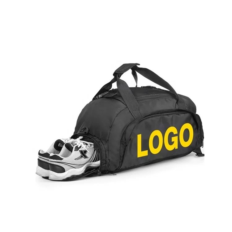Custom logo outdoor travel gym duffel backpack with shoe compartment travel fitness yoga duffel bag, Blue, black+white, black+yellow, red
Custom logo outdoor travel gym duffel backpack with shoe compartment travel fitness yoga duffel bag, Blue, black+white, black+yellow, red