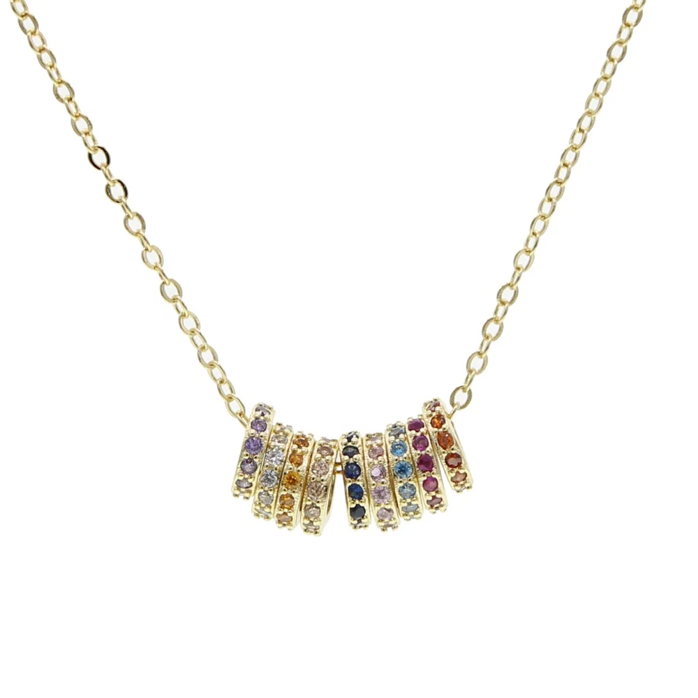 Fashion Gold color Necklace for Women rainbow round Charming Colorful Stone Chain Chockers Handmade Party Jewelry Wholesale, Black
Fashion Gold color Necklace for Women rainbow round Charming Colorful Stone Chain Chockers Handmade Party Jewelry Wholesale, Black