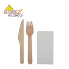 Wholesale Eco-Friendly Disposable Wooden Cutlery Set With Customizable Design .
