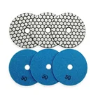 4"/100mm Diamond dry marble polishing pad for granite marble stone