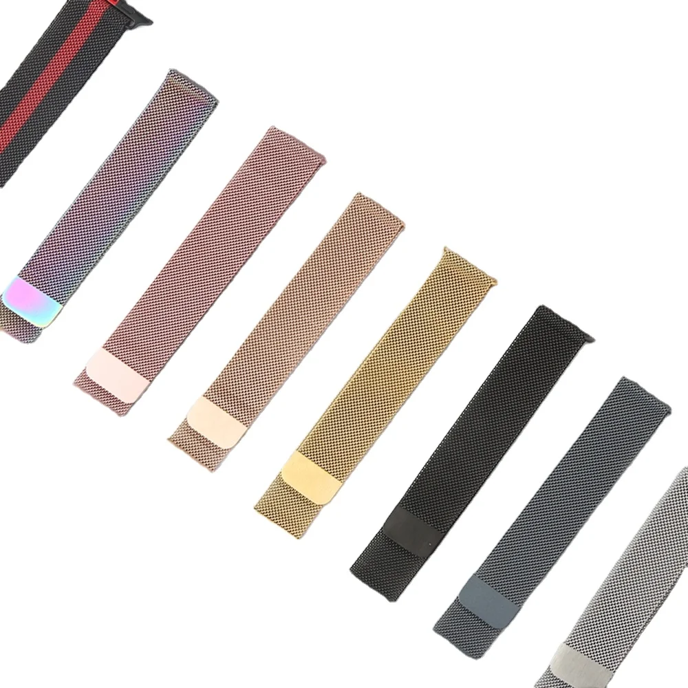 Hot Sale Metal Apple Watch Band Strap High Quality Milanese Loop Stainless Steel For Size 44 42 40 38MM Man Woman Bracelet, 17 colors
Hot Sale Metal Apple Watch Band Strap High Quality Milanese Loop Stainless Steel For Size 44 42 40 38MM Man Woman Bracelet, 17 colors