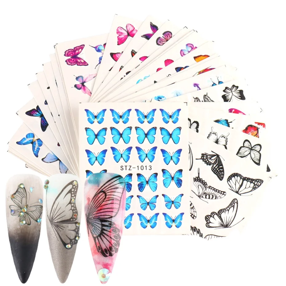 Mix 30pcs/bag Butterfly water transfer nail sticker/decals for beauty nail salon, 30colors
Mix 30pcs/bag Butterfly water transfer nail sticker/decals for beauty nail salon, 30colors