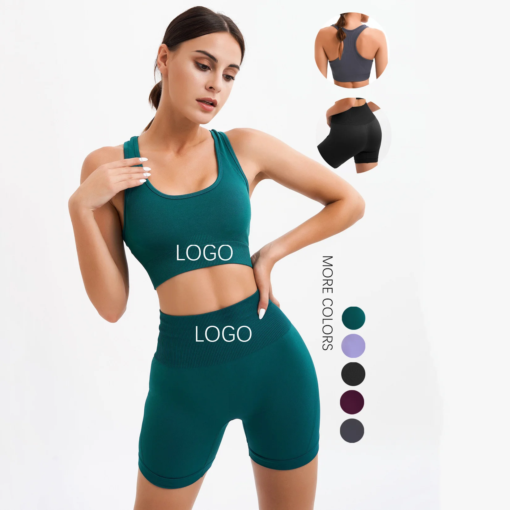 Seamless Sleeveless Ensemble De Yoga Women Ribbed 2021 Yoga Shorts Set For Practice Yoga, Customized colors
Seamless Sleeveless Ensemble De Yoga Women Ribbed 2021 Yoga Shorts Set For Practice Yoga, Customized colors