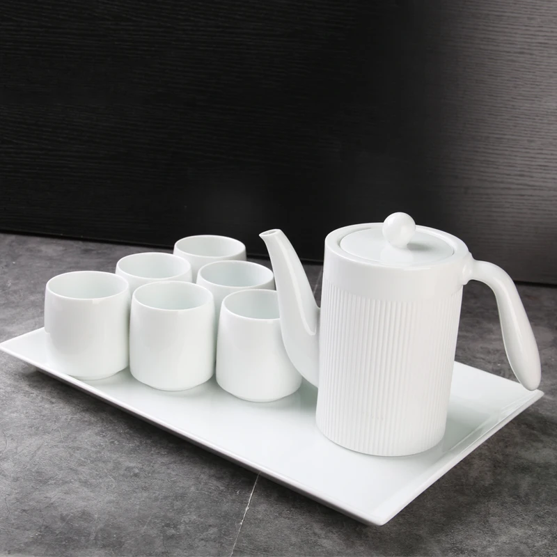China factory sales stocked high quality cheap white under glazed 1pot 6 cups ceramic gift tea sets 
China factory sales stocked high quality cheap white under glazed 1pot 6 cups ceramic gift tea sets
