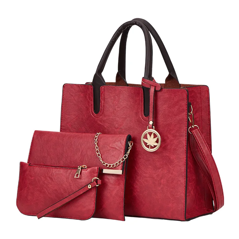 Fashion Retro Luggage Student College Tote Bags 3-Piece Clutch Purse Wallet Shoulder Bag PU Leather Handbags For Girl, Black grey brown red pink
Fashion Retro Luggage Student College Tote Bags 3-Piece Clutch Purse Wallet Shoulder Bag PU Leather Handbags For Girl, Black grey brown red pink