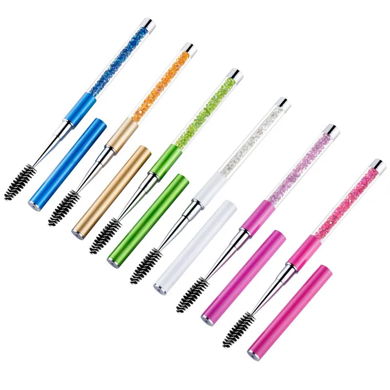 Rhinestone makeup brushes Reusable eyelash brush cosmetic mascara stick applicator beauty makeup tools, Red,pink,purple,blue,yellow,green
Rhinestone makeup brushes Reusable eyelash brush cosmetic mascara stick applicator beauty makeup tools, Red,pink,purple,blue,yellow,green