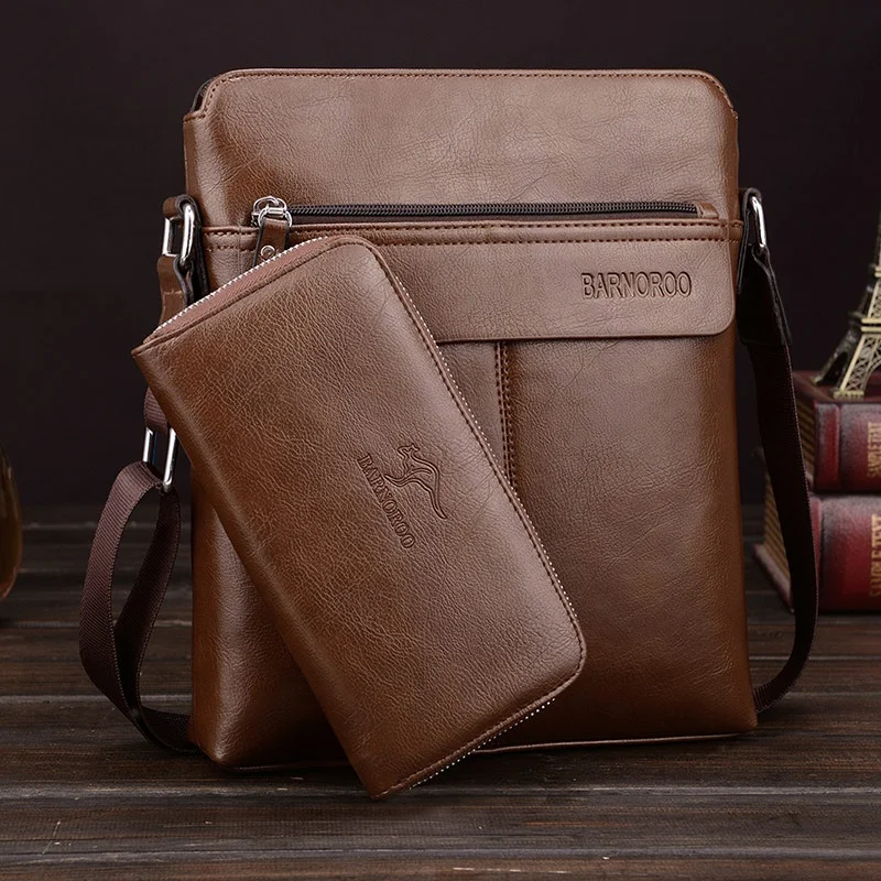 Male handbags set with wallet synthetic leather anti-theft men sling bag crossbody shoulder bag with zip pocket
Male handbags set with wallet synthetic leather anti-theft men sling bag crossbody shoulder bag with zip pocket