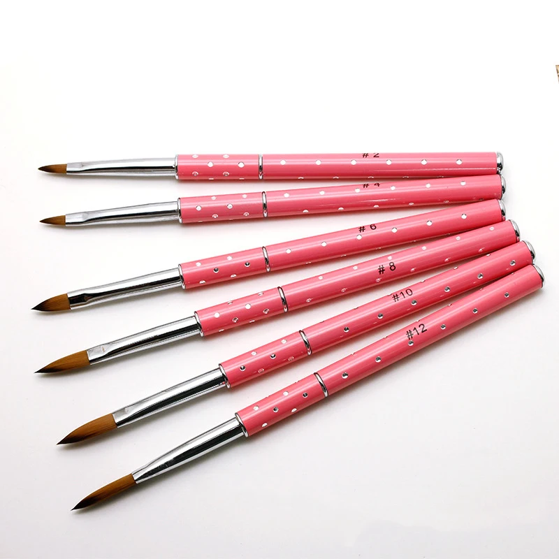 Hot Sale 100%Kolinsky Hair Acrylic Nail Art Brush/Pink Metal Handle Acrylic Nail Brush for Nail Art with Diamond
Hot Sale 100%Kolinsky Hair Acrylic Nail Art Brush/Pink Metal Handle Acrylic Nail Brush for Nail Art with Diamond