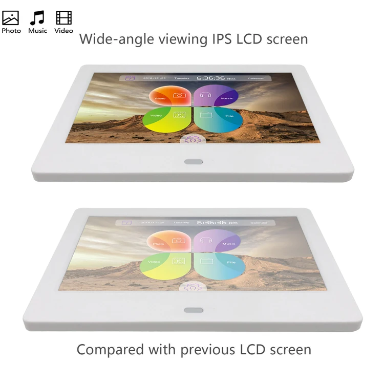 Commercial Universal Oled Square Loop Video 7 Inch Digital Photo Frame Remote Control, White/black
Commercial Universal Oled Square Loop Video 7 Inch Digital Photo Frame Remote Control, White/black