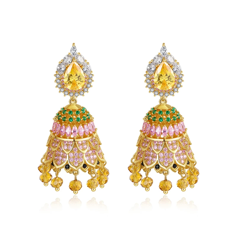 LUOTEEMI Vintage Style Multi-color Cubic Zircon Earring for Anniversary or Party Woman Jewelry
LUOTEEMI Vintage Style Multi-color Cubic Zircon Earring for Anniversary or Party Woman Jewelry
