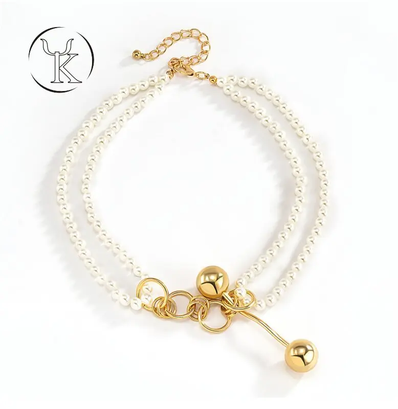 Women's Retro simple palace style chain pearl metal small gold ball pendant necklace accessories women best friends boho
Women's Retro simple palace style chain pearl metal small gold ball pendant necklace accessories women best friends boho