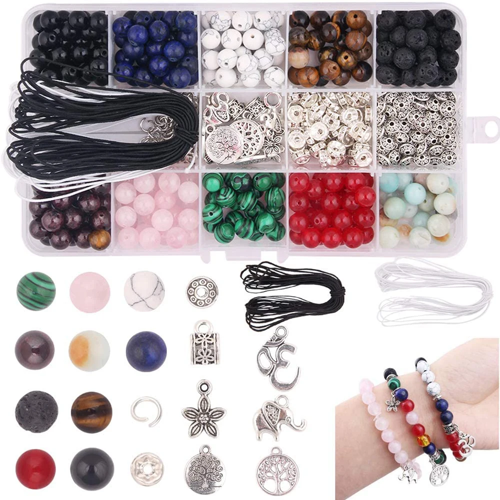 Wholesale Natural Gemstone Chakra Loose Beads with Metal Accessories Box Kit Set Handmade Jewelry DIY
Wholesale Natural Gemstone Chakra Loose Beads with Metal Accessories Box Kit Set Handmade Jewelry DIY