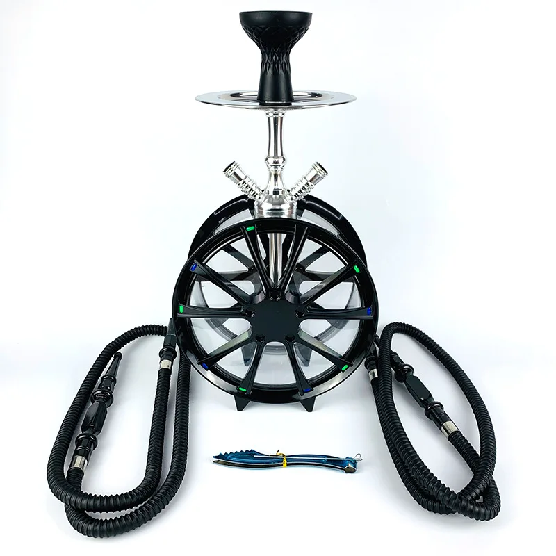 2020 Hot Sale Middle Size Middle Size Black Type of Wheel 2 Hose Shisha Hookah Set
2020 Hot Sale Middle Size Middle Size Black Type of Wheel 2 Hose Shisha Hookah Set