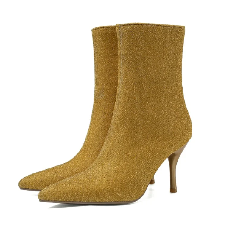2021 spring new solid color pu vamp pointed stiletto high heel women's boots in Europe and America large size wholesale, Black, red, silver, yellow, blue
2021 spring new solid color pu vamp pointed stiletto high heel women's boots in Europe and America large size wholesale, Black, red, silver, yellow, blue