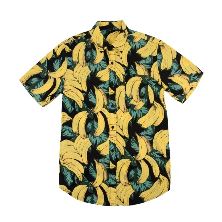 Latest design custom popular beach short sleeve 100% men cotton new model banana shirts
Latest design custom popular beach short sleeve 100% men cotton new model banana shirts