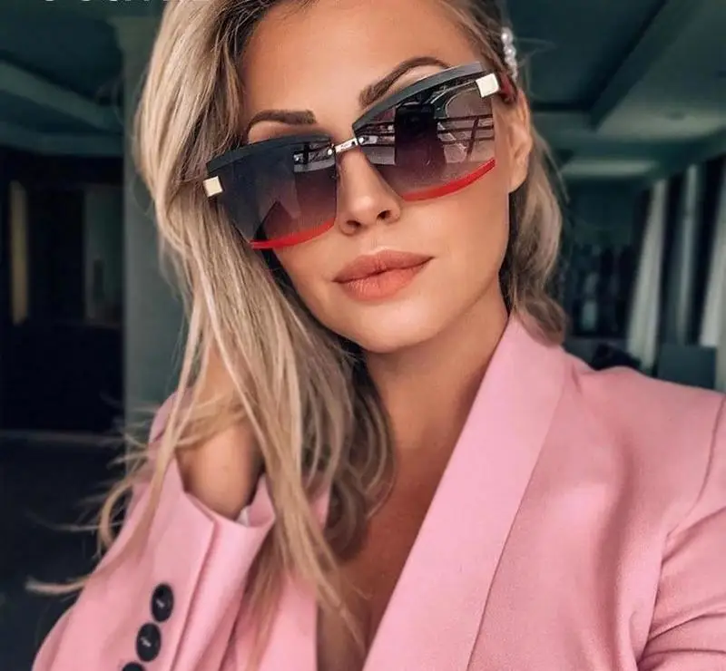 Rimless Luxury Sunglasses Square Men Women Fashion Shades UV400 Vintage Glasses, Colors
Rimless Luxury Sunglasses Square Men Women Fashion Shades UV400 Vintage Glasses, Colors