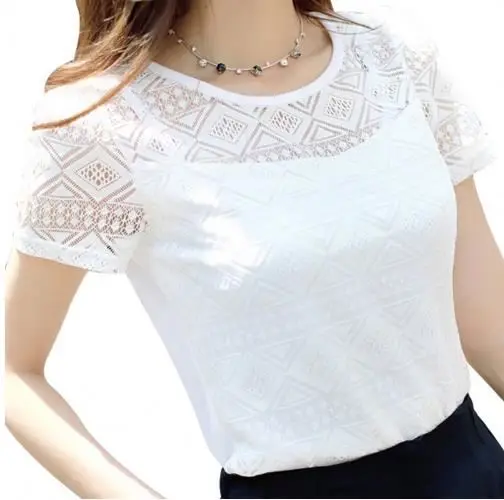 Women Clothing Chiffon Lace Crochet Female Korean Shirts Blouse Ladies White slim fit Tops Blouses
Women Clothing Chiffon Lace Crochet Female Korean Shirts Blouse Ladies White slim fit Tops Blouses