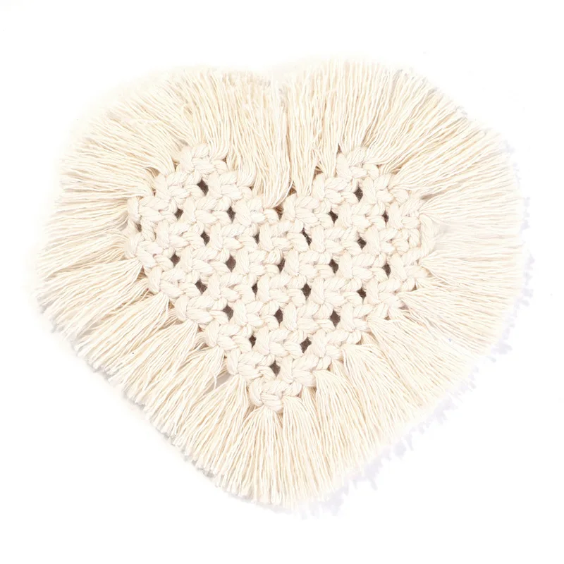 New custom elegant hand-woven streamlined heart-shaped coaster placemats, 6 color
New custom elegant hand-woven streamlined heart-shaped coaster placemats, 6 color