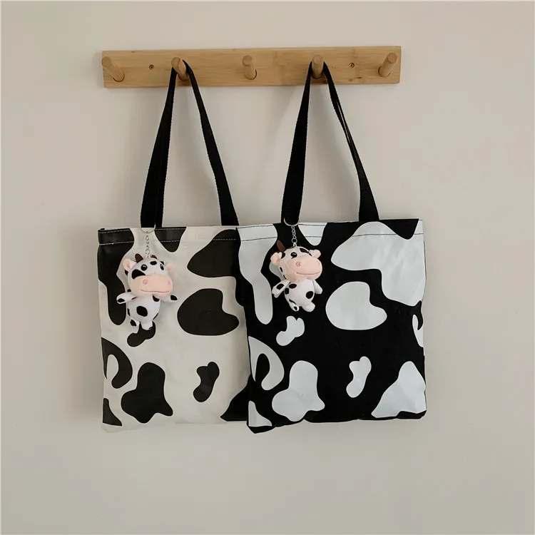 Fashion High Capacity Ladies Side Bag Shopping Bag Canvas Cow Pattern Canvas Fabric Bags For Women
Fashion High Capacity Ladies Side Bag Shopping Bag Canvas Cow Pattern Canvas Fabric Bags For Women