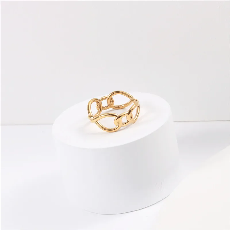 Joolim High End 18K Gold Plated Link Stainless Steel Finger Rings for Women
Joolim High End 18K Gold Plated Link Stainless Steel Finger Rings for Women