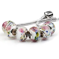 Flower Glass Beads Round DIY Big Hole European Loose Bead for Charms Bracelet jewelry making
Flower Glass Beads Round DIY Big Hole European Loose Bead for Charms Bracelet jewelry making