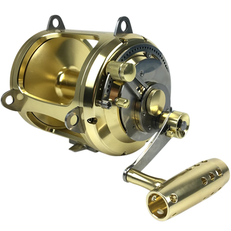 MT80 Aluminum Saltwater Boat Big Game Fish Reels Drum Sea Trolling Fishing Reel, Gold
MT80 Aluminum Saltwater Boat Big Game Fish Reels Drum Sea Trolling Fishing Reel, Gold