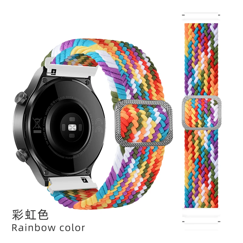 Nylon Elastic Braided Watch strap for Samsung Watch 3 42/46mm Active 2 Easy to Adjust Buckle Solo Loop Sport Bands, Customized
Nylon Elastic Braided Watch strap for Samsung Watch 3 42/46mm Active 2 Easy to Adjust Buckle Solo Loop Sport Bands, Customized