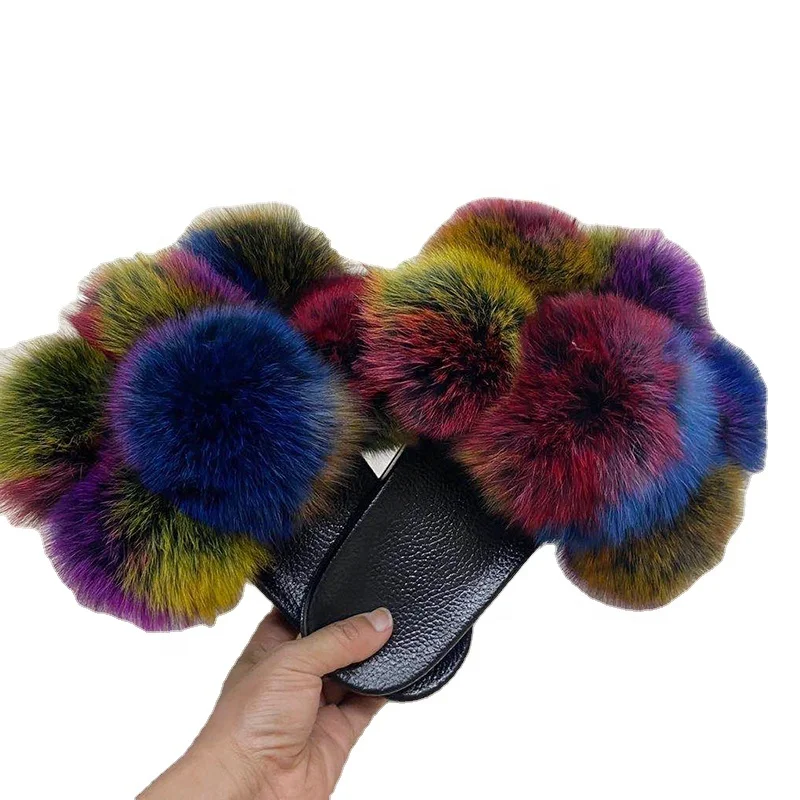 fur flip flops slippers Women fur sandals high quality real fox fur slides Fast Shipping Customize furry slippers
fur flip flops slippers Women fur sandals high quality real fox fur slides Fast Shipping Customize furry slippers